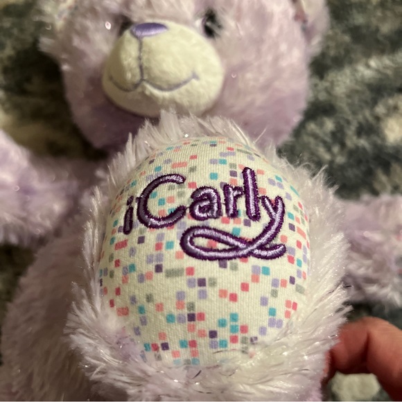Retired Special Edition Icarly Build a Bear Light Purple with Sparkles 16” - Picture 3 of 6